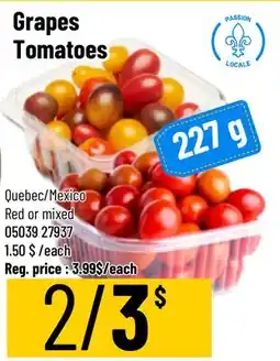 Mayrand Grapes Tomatoes offer