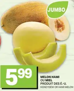 L'Intermarché MELON HAMI OU MIEL offer