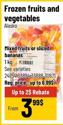 Mayrand Frozen fruits and vegetables offer