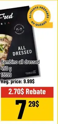 Mayrand Frozen pizzas offer