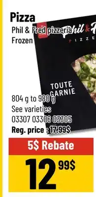 Mayrand Frozen pizzas offer