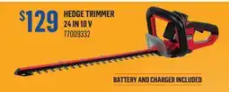 Canac Hedge Trimmer 24 in 18 V offer