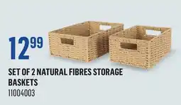 Canac Set of 2 Natural Fibres Storage Baskets offer
