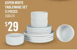 Canac Aspen White Tableware Set 12 pieces offer