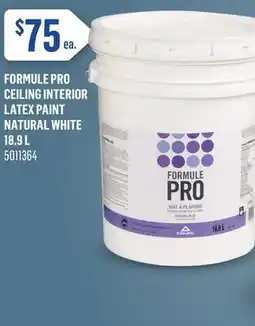 Canac Formule Pro Ceiling Interior Latex Paint Natural White offer