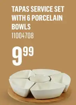 Canac Tapas Service Set with 6 Porcelain Bowls offer