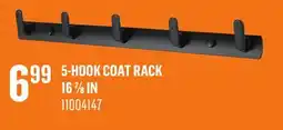 Canac 5-Hook Coat Rack 16 7/8in offer