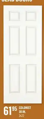 Canac Colonist Slab Door offer