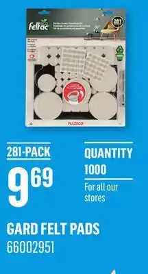 Canac Gard Felt Pads offer