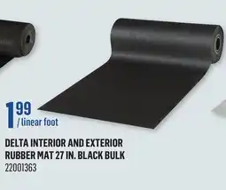 Canac Delta Interior and Exterior Rubber Mat 27 in. Black Bulk offer