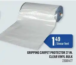 Canac Gripping Carpet Protector 27 in. Clear Vinyl Bulk offer