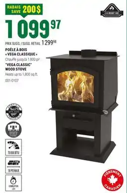 BMR POÊLE À BOIS VEGA CLASSIQUE offer