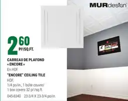 BMR CARREAU DE PLAFOND ENCORE offer
