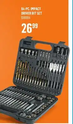 Canac 84-PC. IMPACT DRIVER BIT SET offer