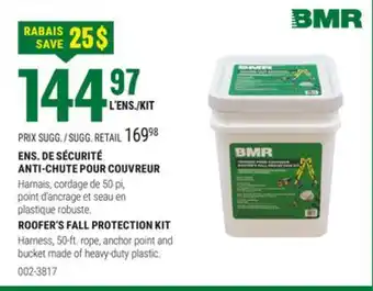 BMR ENS. DE SÉCURITÉ ANTI-CHUTE POUR COUVREUR offer