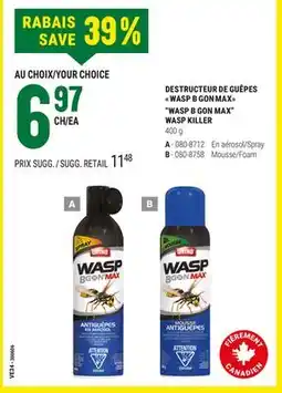 BMR DESTRUCTEUR DE GUÊPES WASP B GON MAX offer