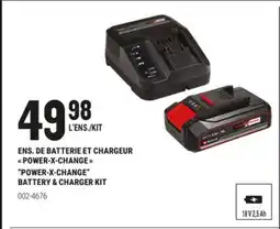 BMR ENS. DE BATTERIE ET CHARGEUR POWER-X-CHANGE offer