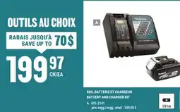 BMR ENS. BATTERIE ET CHARGEUR offer
