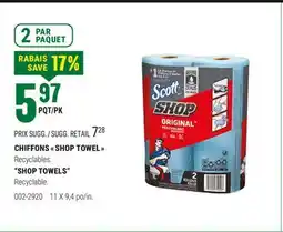 BMR CHIFFONS SHOP TOWEL offer