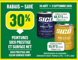 BMR 30% de rabais sur les peintures Sico Prestige et Surface Net offer