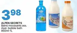 Rossy ALPEN SECRETS Asst. bubble bath offer