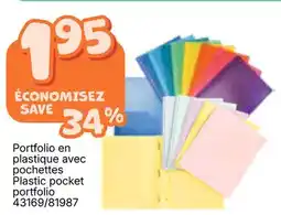 Rossy Plastic pocket portfolio offer