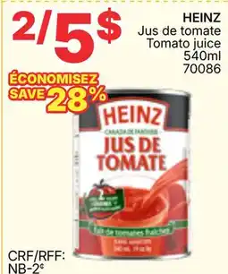Rossy HEINZ Tomato juice offer