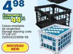Rossy Storage stacking crate 17x14x11 offer