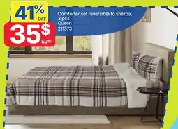 Rossy Comforter set reversible to sherpa, 3 pcs offer