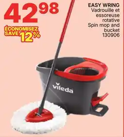 Rossy EASY WRING Spin mop and bucket offer