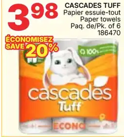 Rossy CASCADES TUFF Paper towels offer