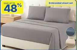 Rossy Embroided sheet set offer