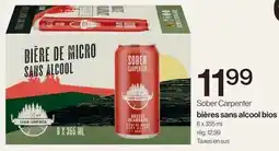 Avril Sober Carpenter bières sans alcool bios offer