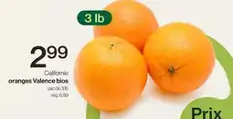 Avril oranges Valence bios offer