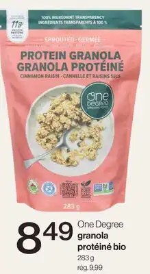 Avril One Degree granola protéiné bio offer