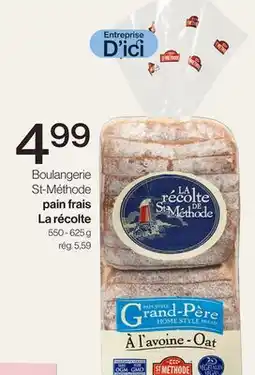 Avril Boulangerie St-Méthode pain frais La récolte offer