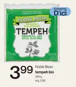 Avril Noble Bean tempeh bio offer