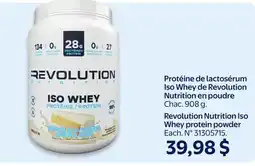 Walmart Revolution Nutrition Iso Whey protein powder offer