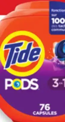 Walmart Tide Pods laundry detergent 45s, 57s or 76s offer