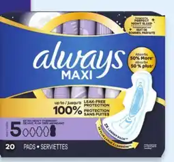 Walmart Always pads offer