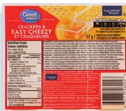 Walmart Great Value crackers snack pack offer