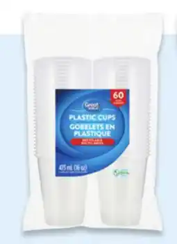 Walmart Great Value clear cups offer