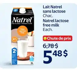 Walmart Natrel lactose free milk offer