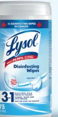 Walmart Lysol wipes 75s - 84s offer