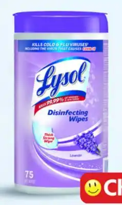 Walmart Lysol all-purpose cleaner 950 mL or disinfecting wipes 75s offer