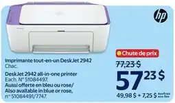 Walmart hp Deskjet 2942 all-in-one printer offer