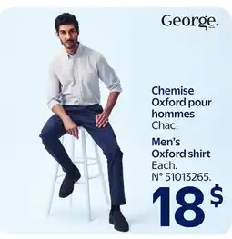 Walmart George Men's Oxford shirt offer