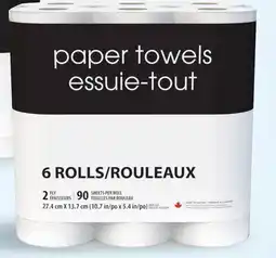 Walmart Black & White paper towel offer