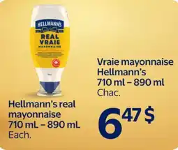 Walmart Hellmann's real mayonnaise offer