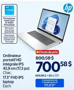 Walmart 17.3 FHD IPS laptop offer
